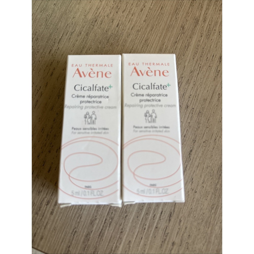 Lot Of 2 Avène Cicalfate Plus Repairing Protective Cream 5ml/Each Exp 2027